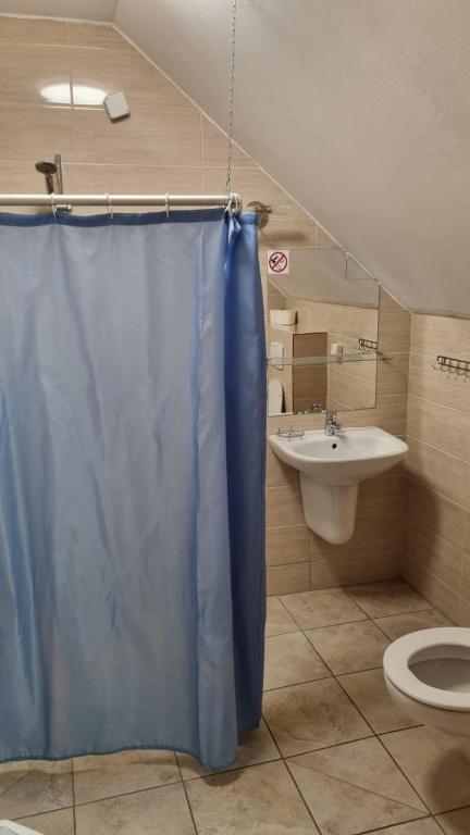 Kúpeľňa v ubytovaní Ośrodek SUDETY