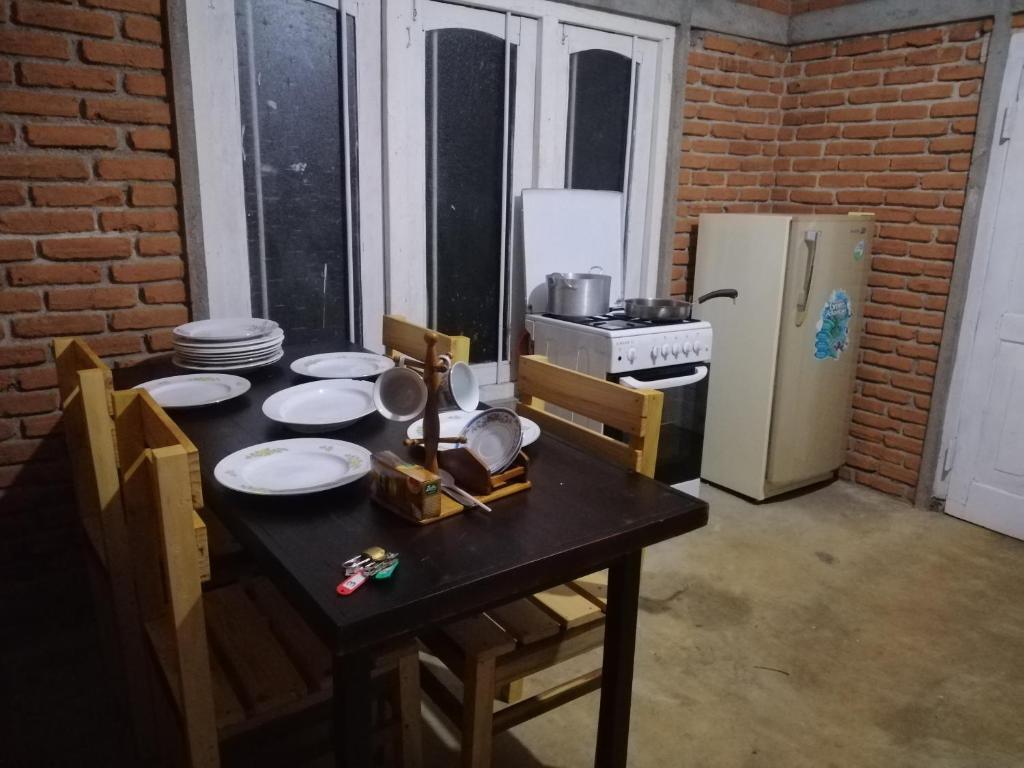Kuchyň nebo kuchyňský kout v ubytování Glenview hotel & homestay