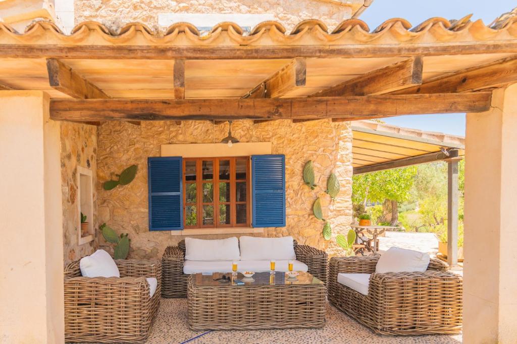 Posezení v ubytování Hortella -Ecofinca-