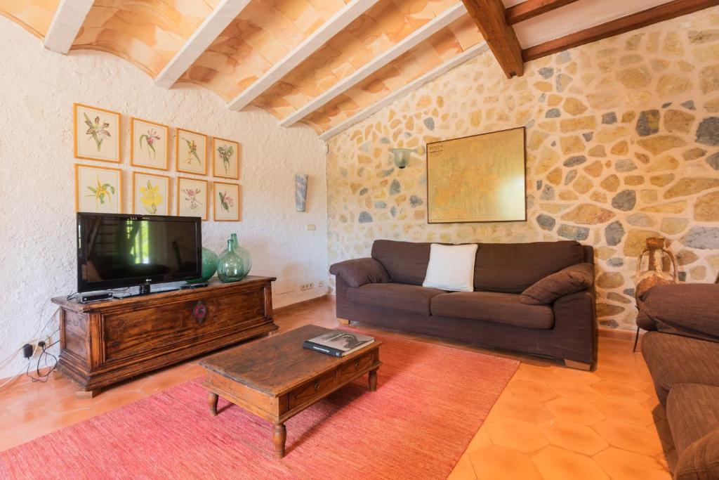 Posezení v ubytování Hortella -Ecofinca-