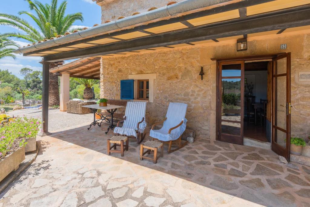 Balkón nebo terasa v ubytování Hortella -Ecofinca-