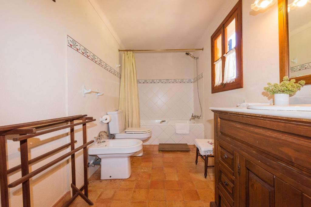 Koupelna v ubytování Hortella -Ecofinca-