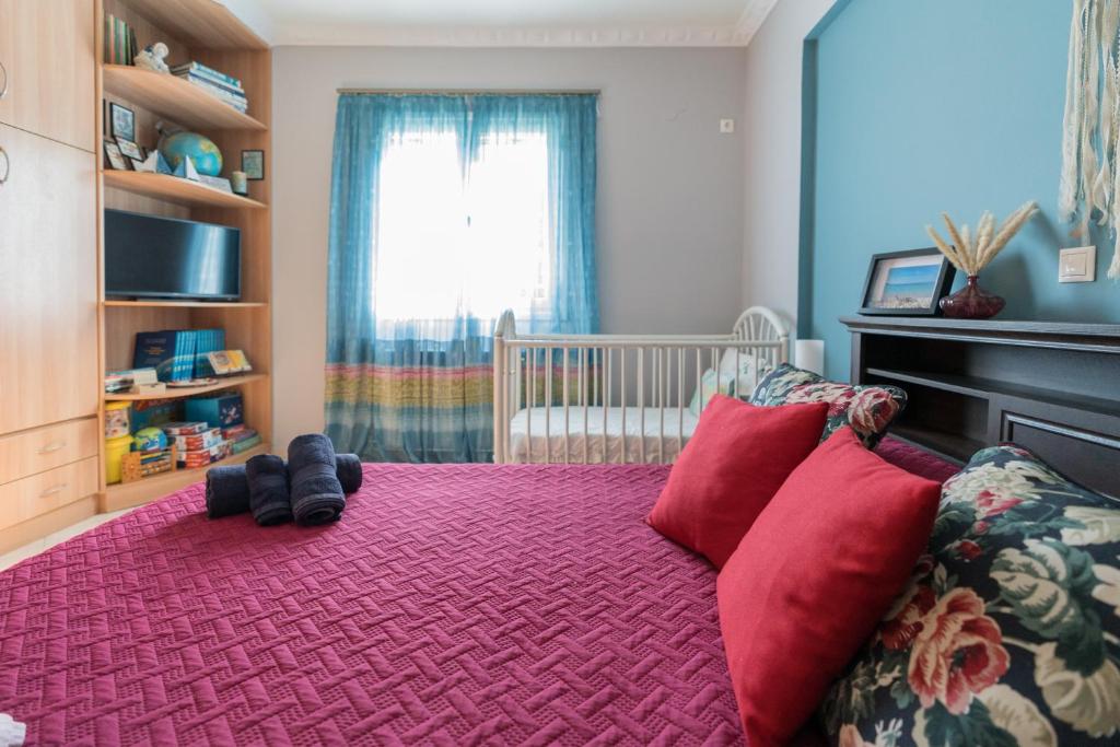 Postel nebo postele na pokoji v ubytování Aurelia Apartment