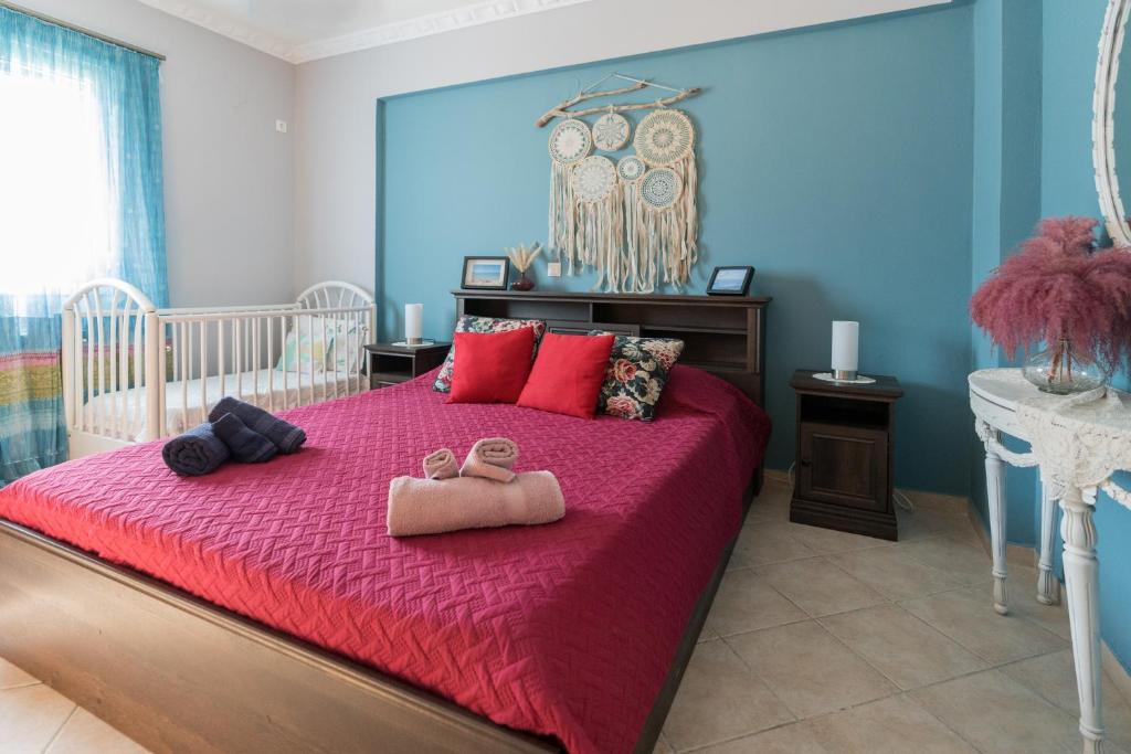 Postel nebo postele na pokoji v ubytování Aurelia Apartment