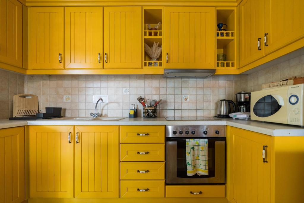 Kuchyň nebo kuchyňský kout v ubytování Aurelia Apartment