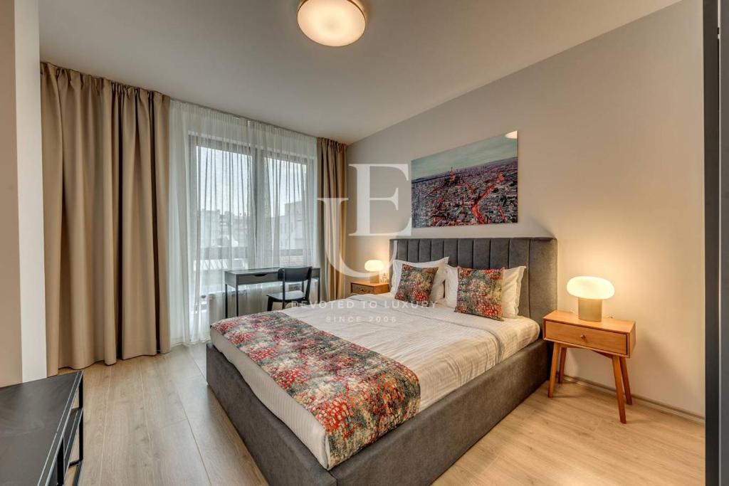 Ένα ή περισσότερα κρεβάτια σε δωμάτιο στο Miami a lovely city center 2 bedrooms apartment with private parking