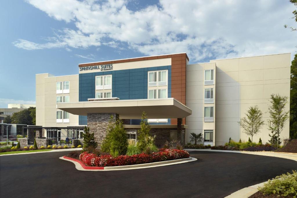 a rendering of the front of a hotel building at SpringHill Suites by Marriott Atlanta Northwest in Atlanta
