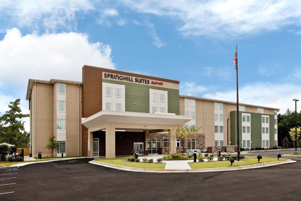 a rendering of the front of a hotel at SpringHill Suites by Marriott Mobile West in Mobile