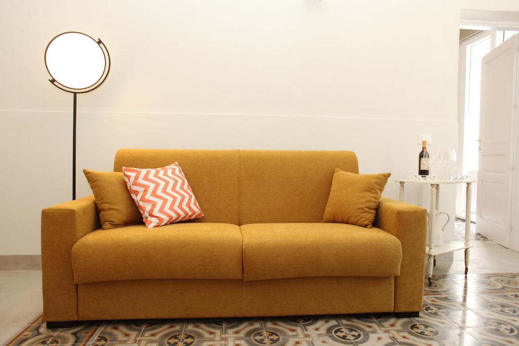 Posezení v ubytování VersoMare room & suite