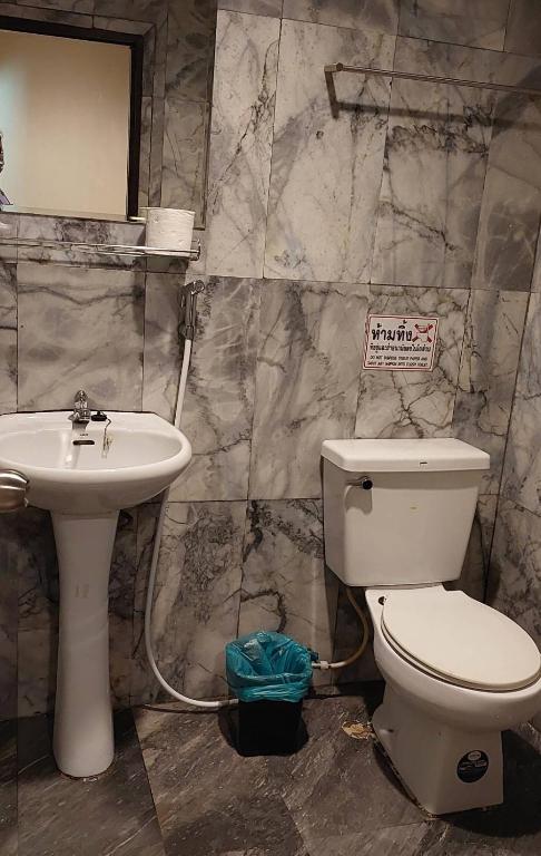 Koupelna v ubytování Tientong Guesthouse