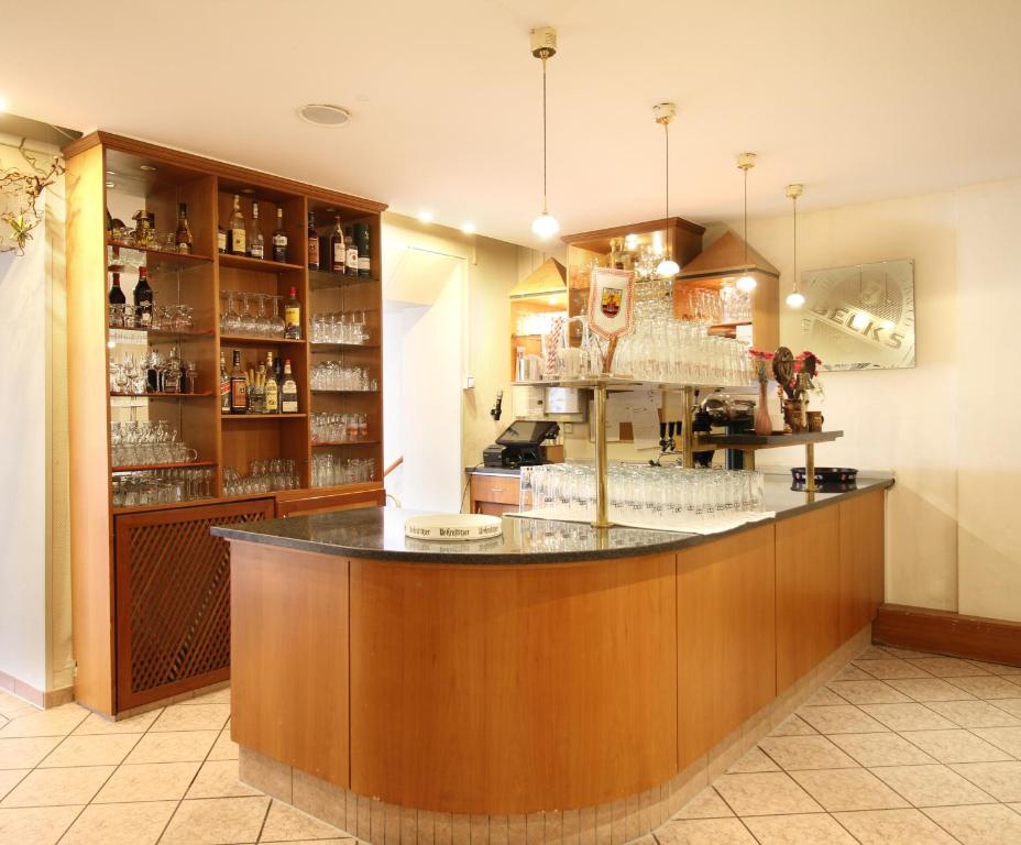 Kuchyň nebo kuchyňský kout v ubytování Morada Hotel Gothaer Hof