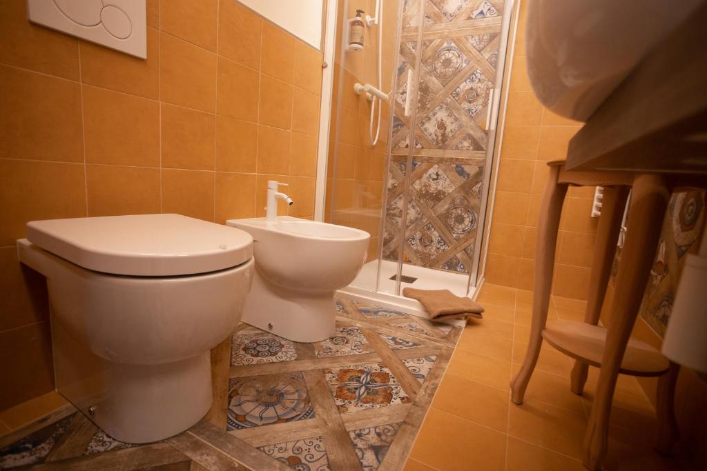Koupelna v ubytování B&B Basta Bussare