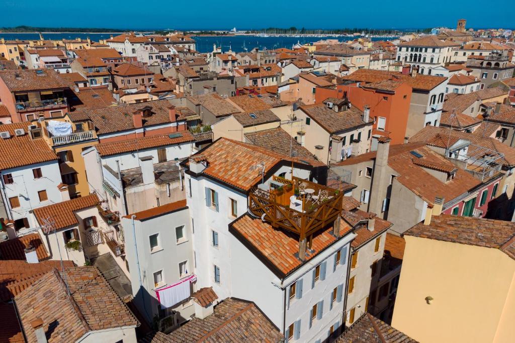 Nespecifikovaný výhled na destinaci Chioggia nebo výhled na město při pohledu z bed and breakfast