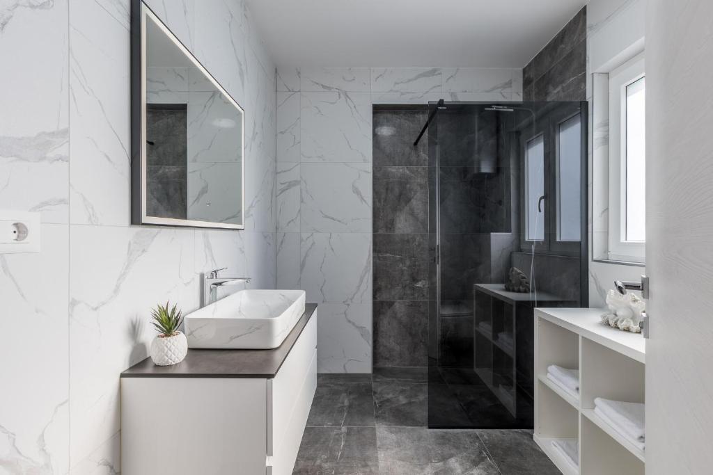 Koupelna v ubytování Luxury Apartments Katarina