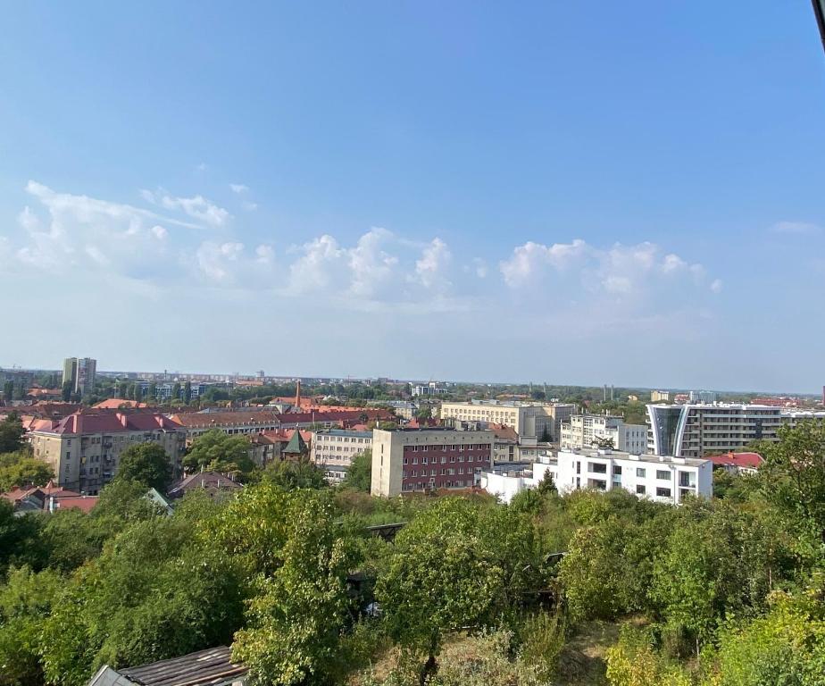 Nespecifikovaný výhled na destinaci Užhorod nebo výhled na město při pohledu z apartmánu