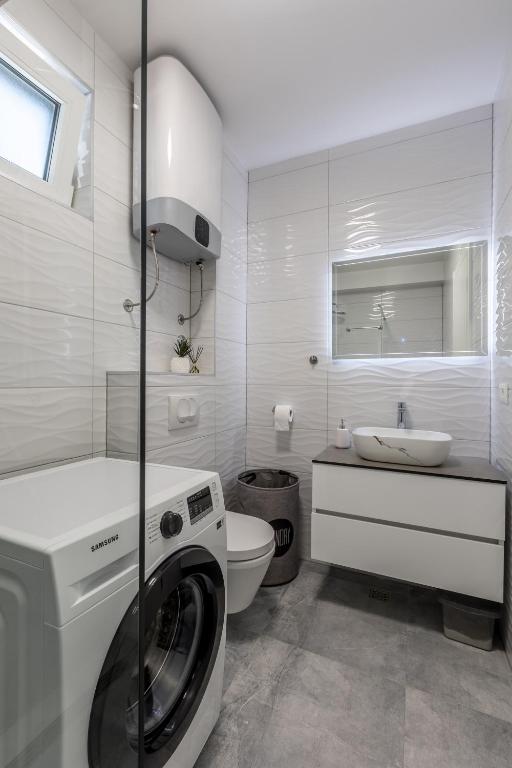 Koupelna v ubytování Luxury Apartments Katarina