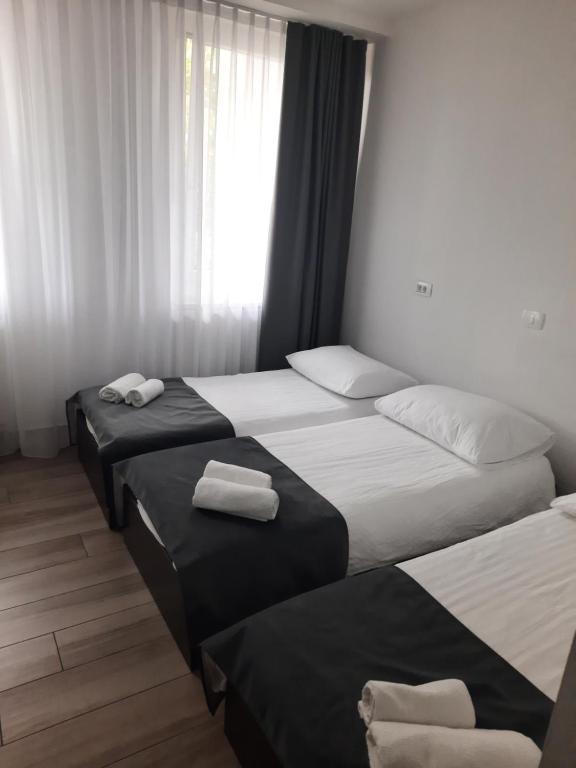 Postel nebo postele na pokoji v ubytování Hotel Prunk