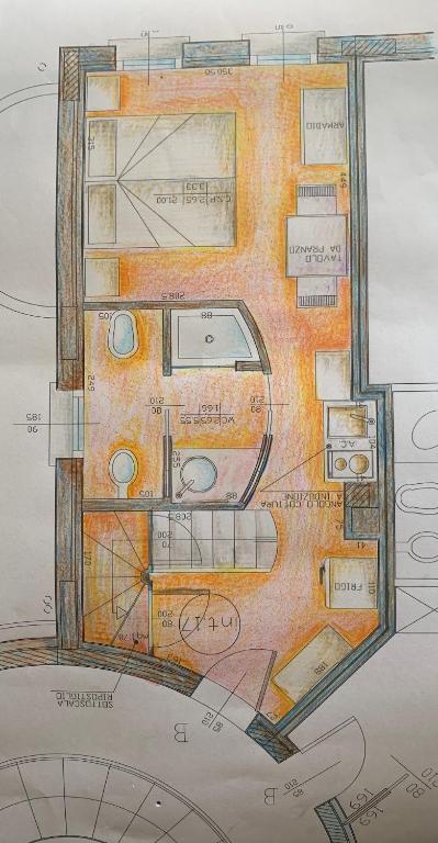 Plán poschodí v ubytovaní LOFT "Residenza dei TOLOMEI" - Sacile