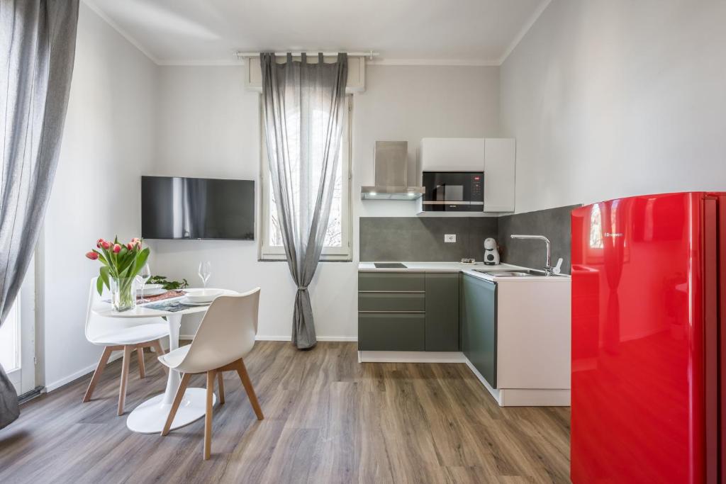 Kuchyň nebo kuchyňský kout v ubytování Cucchiari Suite 4B