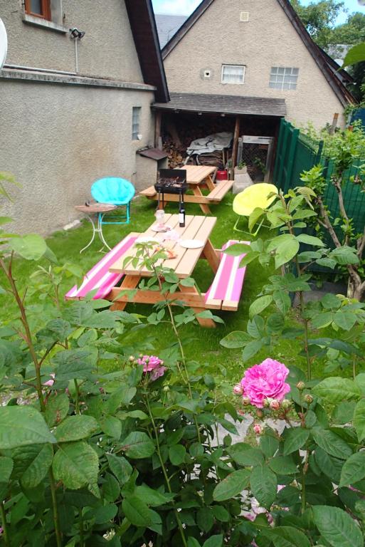 Zahrada ubytování chez Peyra