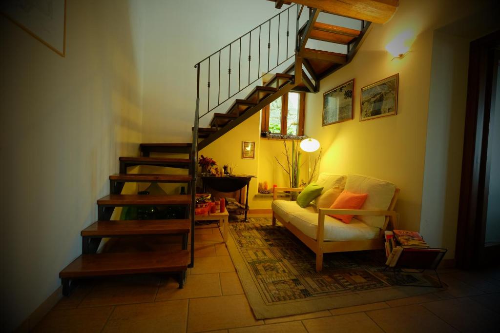 Posezení v ubytování B&B Del Prato