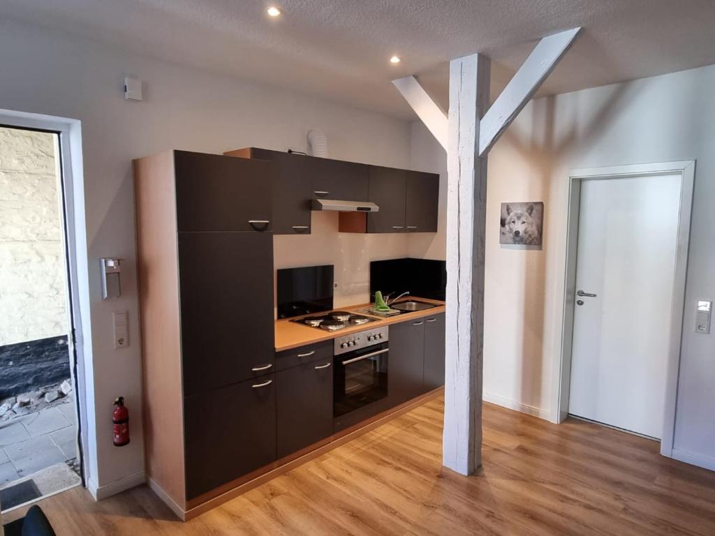 Η κουζίνα ή μικρή κουζίνα στο Flensburg Zentrum 6