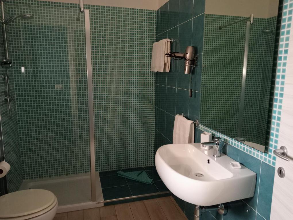 Koupelna v ubytování Casa Nova b&b