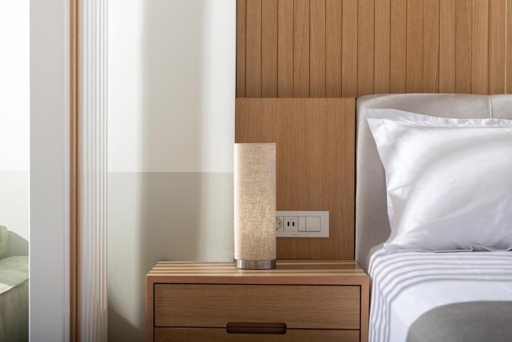 Postel nebo postele na pokoji v ubytování Exclusive Villas Pappas