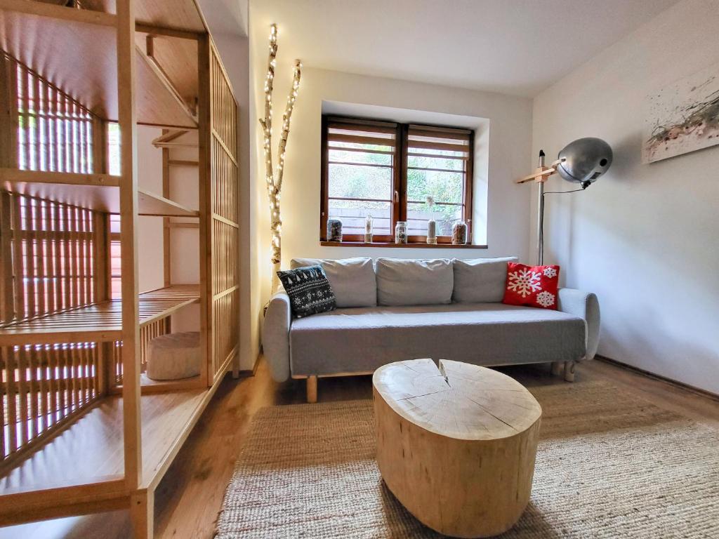 Posezení v ubytování Apartmán Na Svahu, Krkonoše