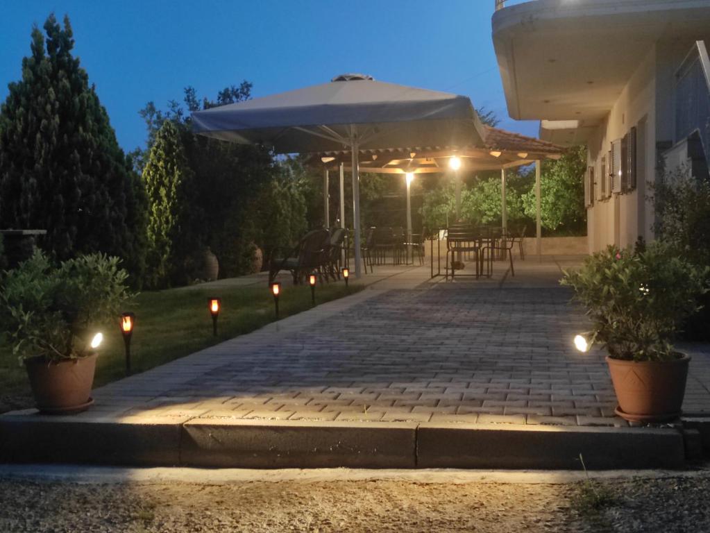 Zahrada ubytování Bouka Apartment