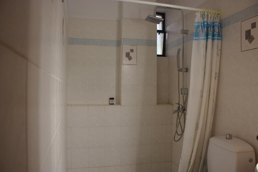 Koupelna v ubytování Bouka Apartment