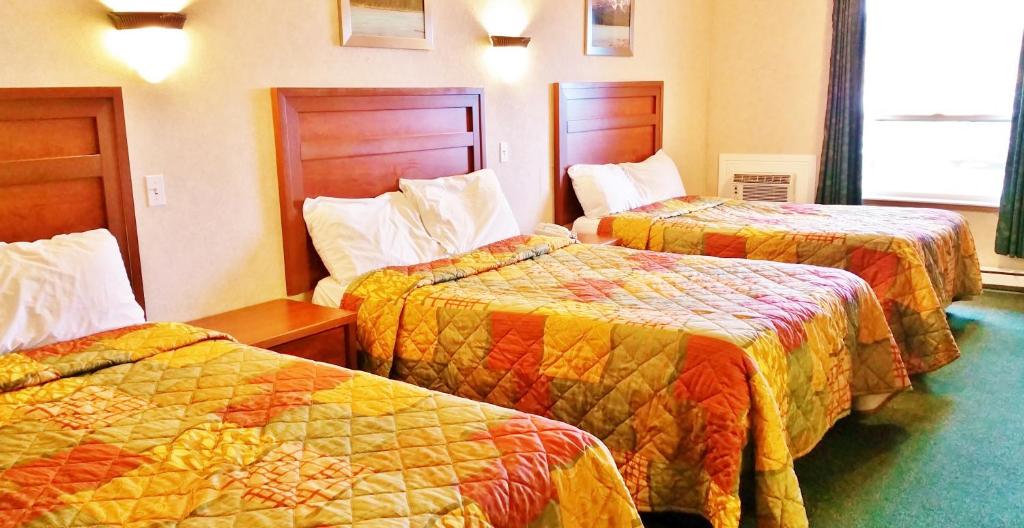 Postel nebo postele na pokoji v ubytování Alpine Motel