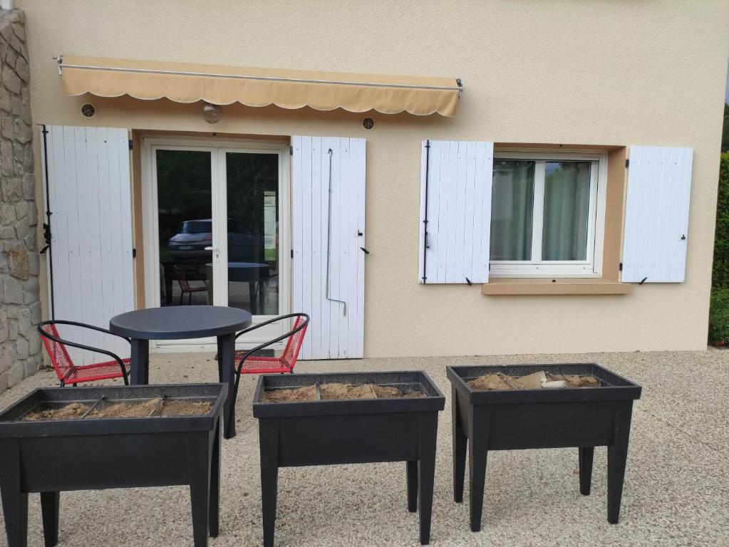 Balkón nebo terasa v ubytování Appartement Davézieux