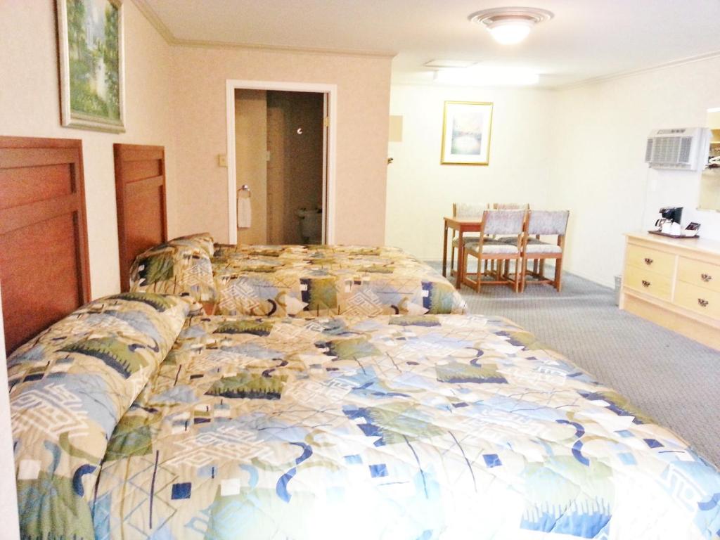 Postel nebo postele na pokoji v ubytování Alpine Motel