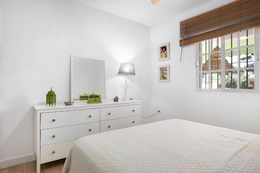 Postel nebo postele na pokoji v ubytování Villa Percebes