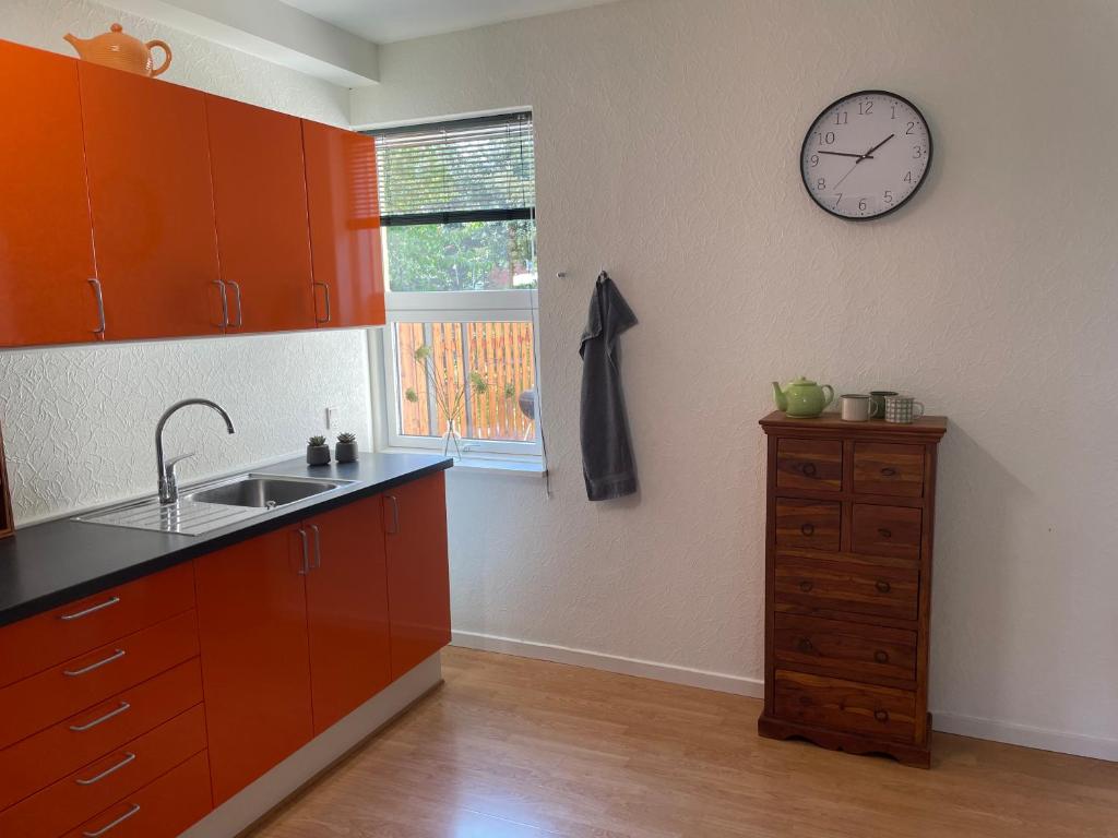 Kuchyň nebo kuchyňský kout v ubytování Havne huset