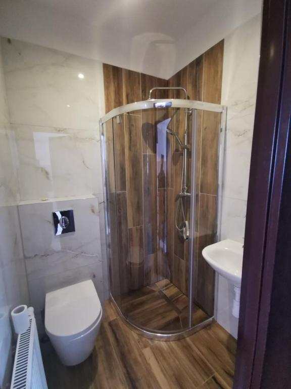 Koupelna v ubytování Jarzębinowy Resort & SPA