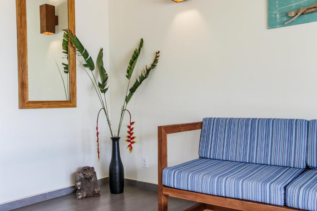 Posezení v ubytování ABC Lodges Curacao