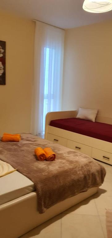 Postel nebo postele na pokoji v ubytování Apartamenti 204