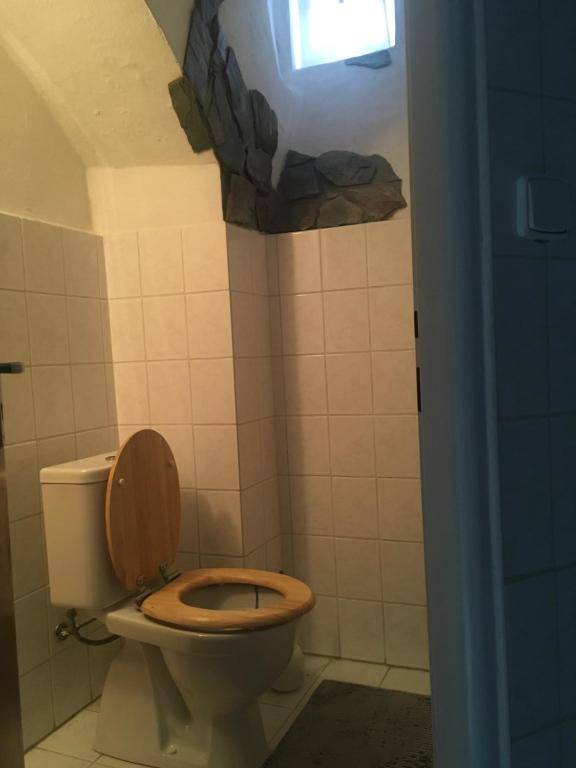 Koupelna v ubytování Apartmán Pod Synagogou