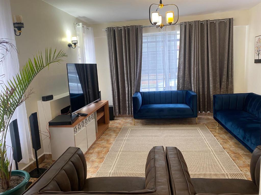 Posezení v ubytování Lifestyle Villas, Nanyuki