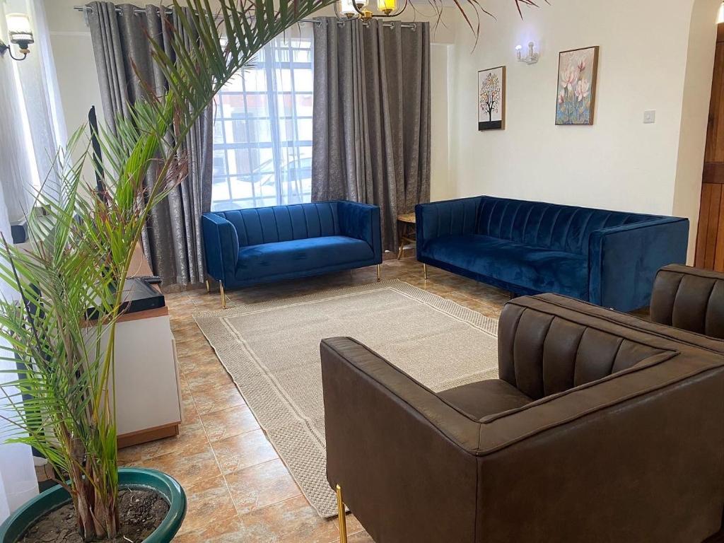 Posezení v ubytování Lifestyle Villas, Nanyuki