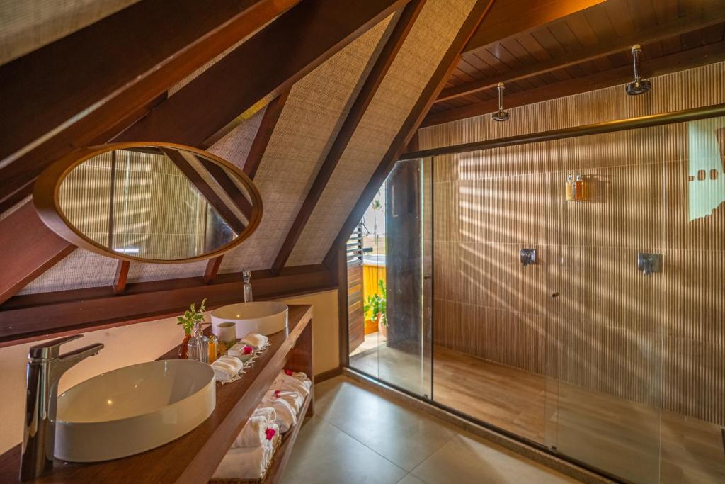Koupelna v ubytování Pontal dos Carneiros Beach Bungalows