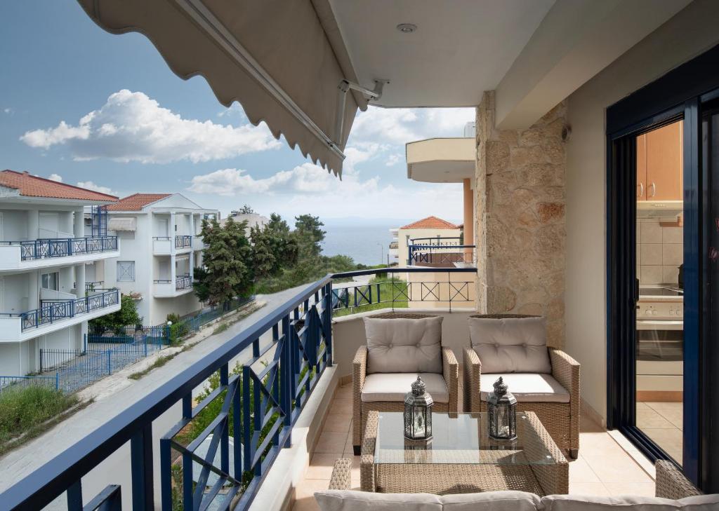 Μπαλκόνι ή βεράντα στο Casa De Piedra