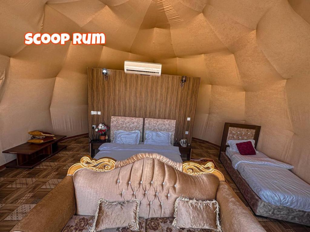 Katil atau katil-katil dalam bilik di Scoop Rum