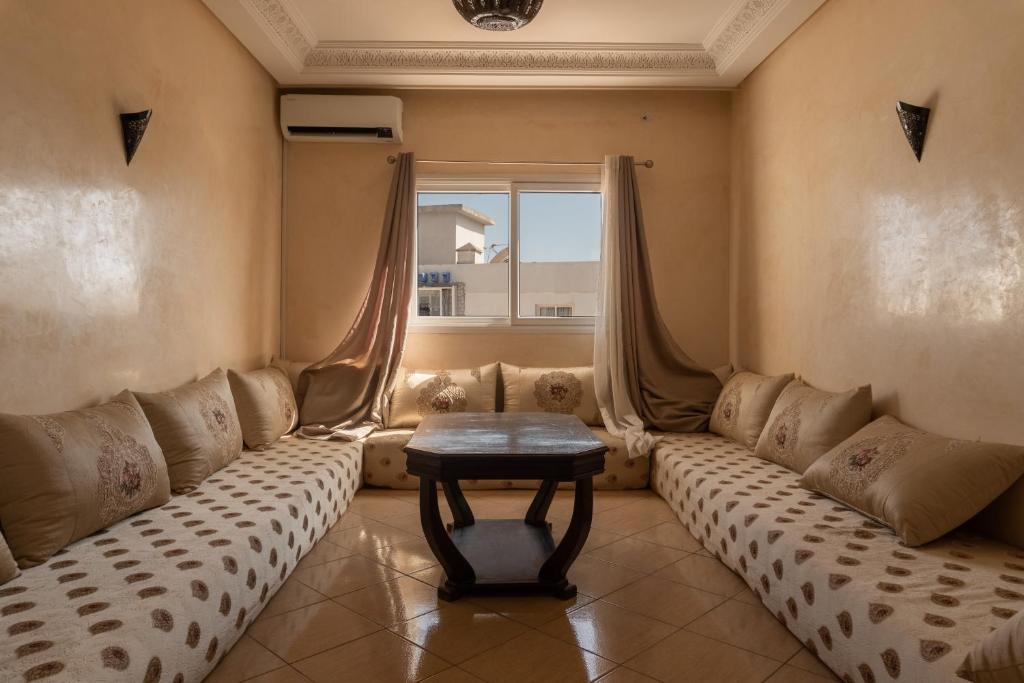 Posezení v ubytování Agadir Beach Appartment