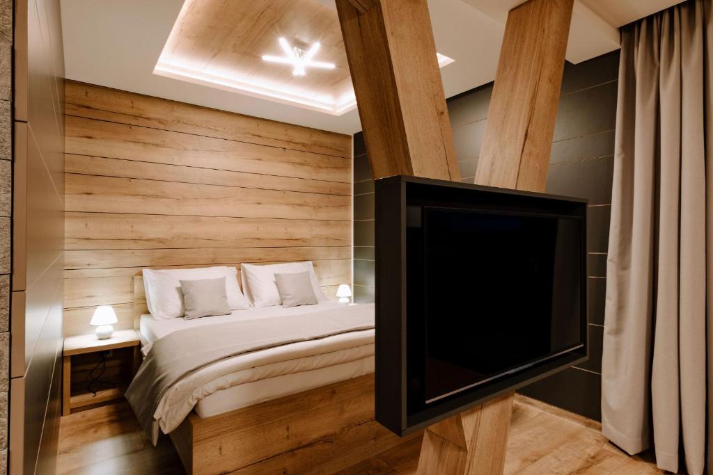 Postel nebo postele na pokoji v ubytování Villa Greystone