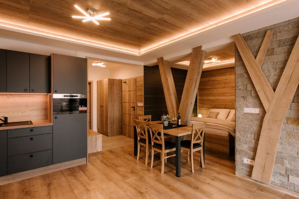 Kuchyň nebo kuchyňský kout v ubytování Villa Greystone