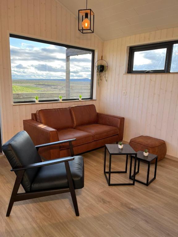 Posezení v ubytování Iceland Inn Cabin
