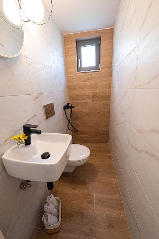Koupelna v ubytování Orsalia villa wellness